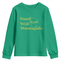 Stand With Minneapolis Youth Sweatshirt Community And Social Justice Gift