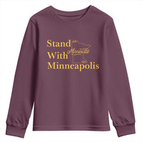 Stand With Minneapolis Youth Sweatshirt Community And Social Justice Gift