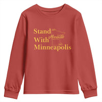 Stand With Minneapolis Youth Sweatshirt Community And Social Justice Gift