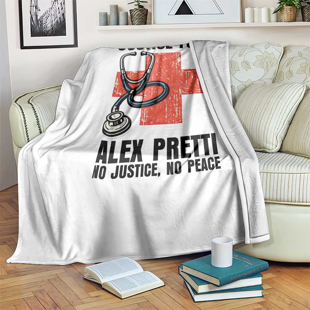 Justice For Alex Pretti Throw Blanket Minneapolis Support Gift