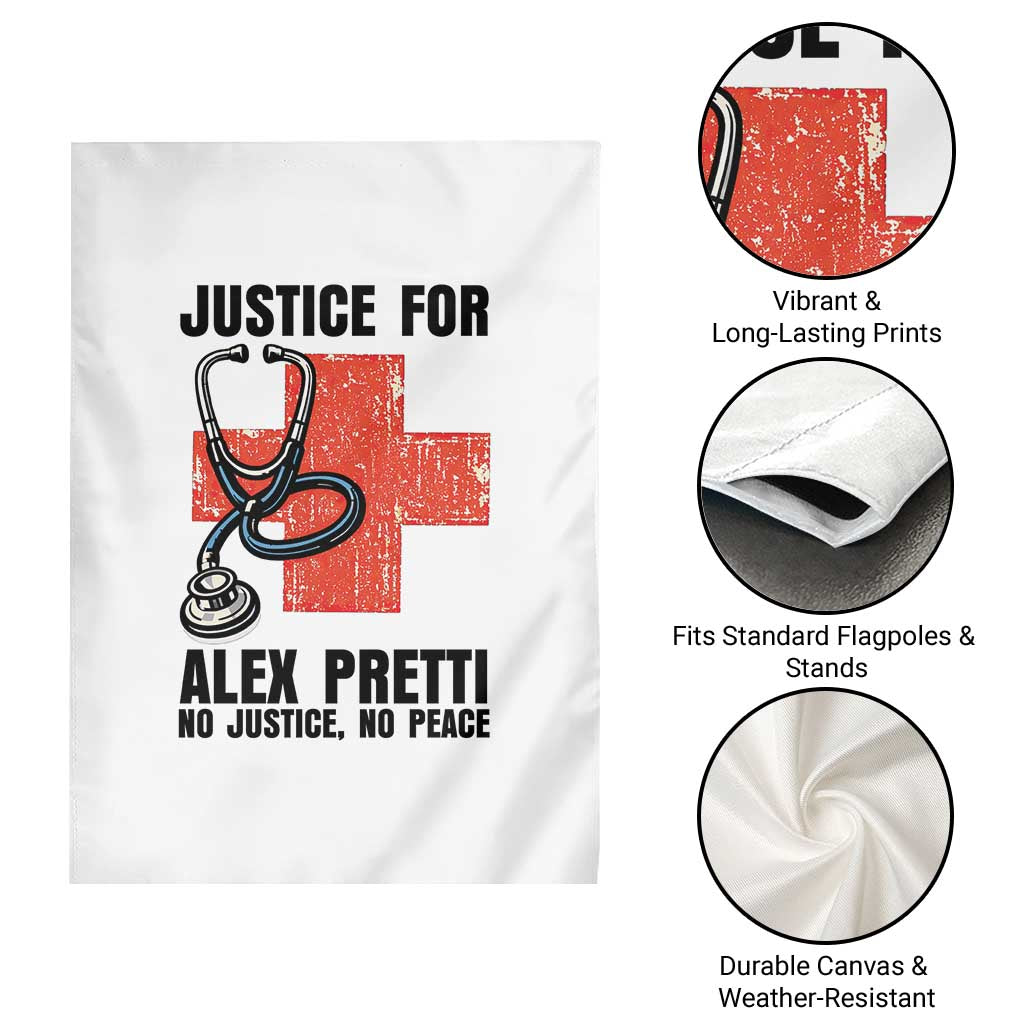 Justice For Alex Pretti Garden Flag Minneapolis Support Gift