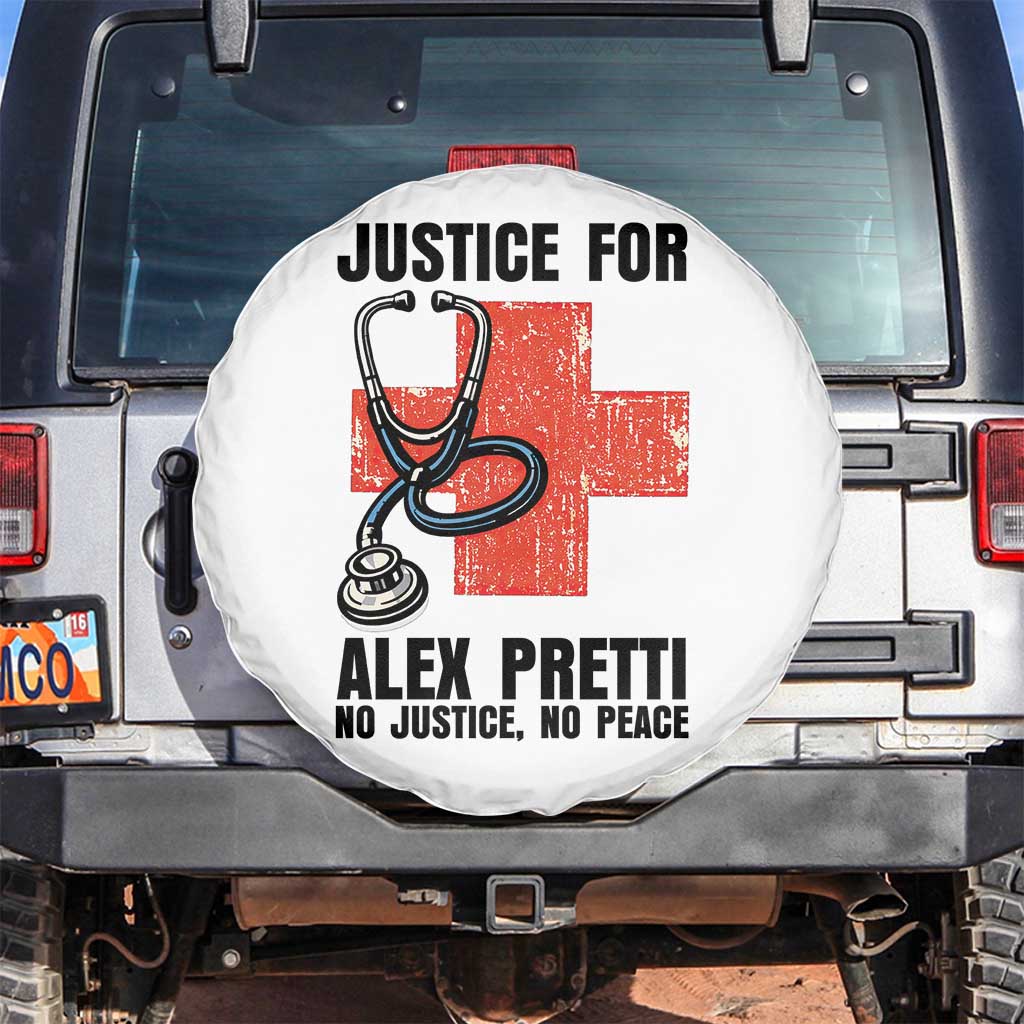 Justice For Alex Pretti Spare Tire Cover Minneapolis Support Gift
