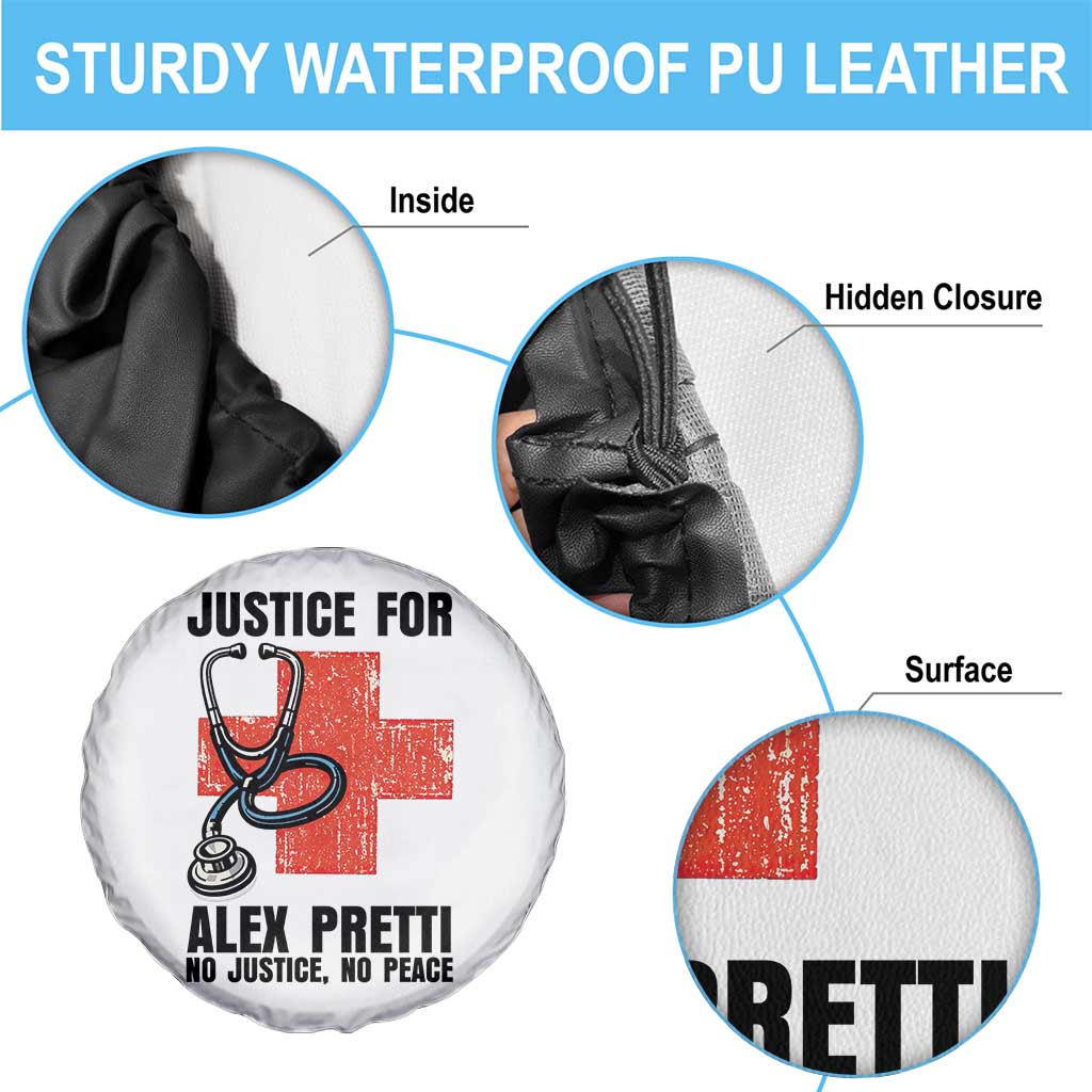 Justice For Alex Pretti Spare Tire Cover Minneapolis Support Gift