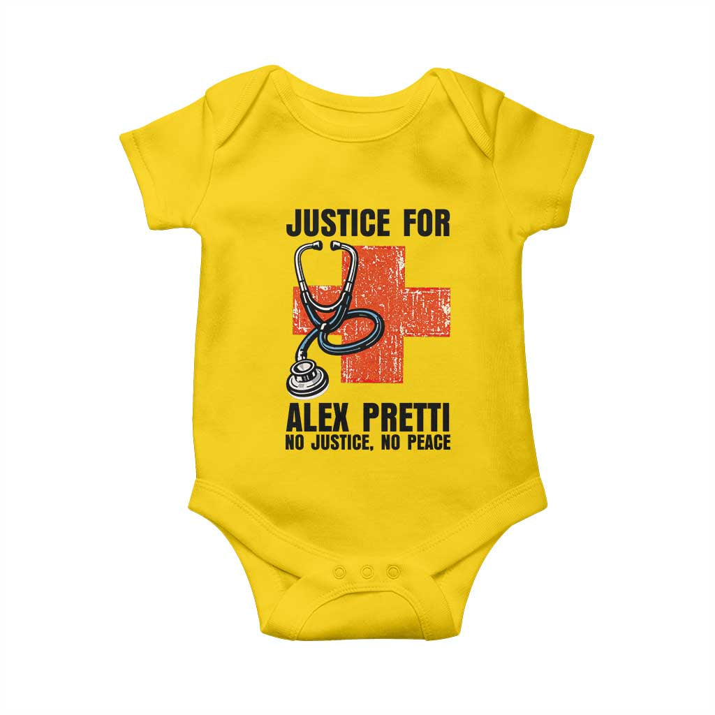 Justice For Alex Pretti Baby Onesie Minneapolis Support Gift