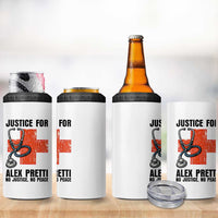 Justice For Alex Pretti 4 in 1 Can Cooler Tumbler Minneapolis Support Gift