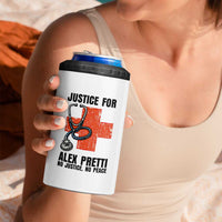 Justice For Alex Pretti 4 in 1 Can Cooler Tumbler Minneapolis Support Gift