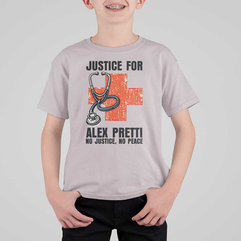 Justice For Alex Pretti T Shirt For Kid Minneapolis Support Gift