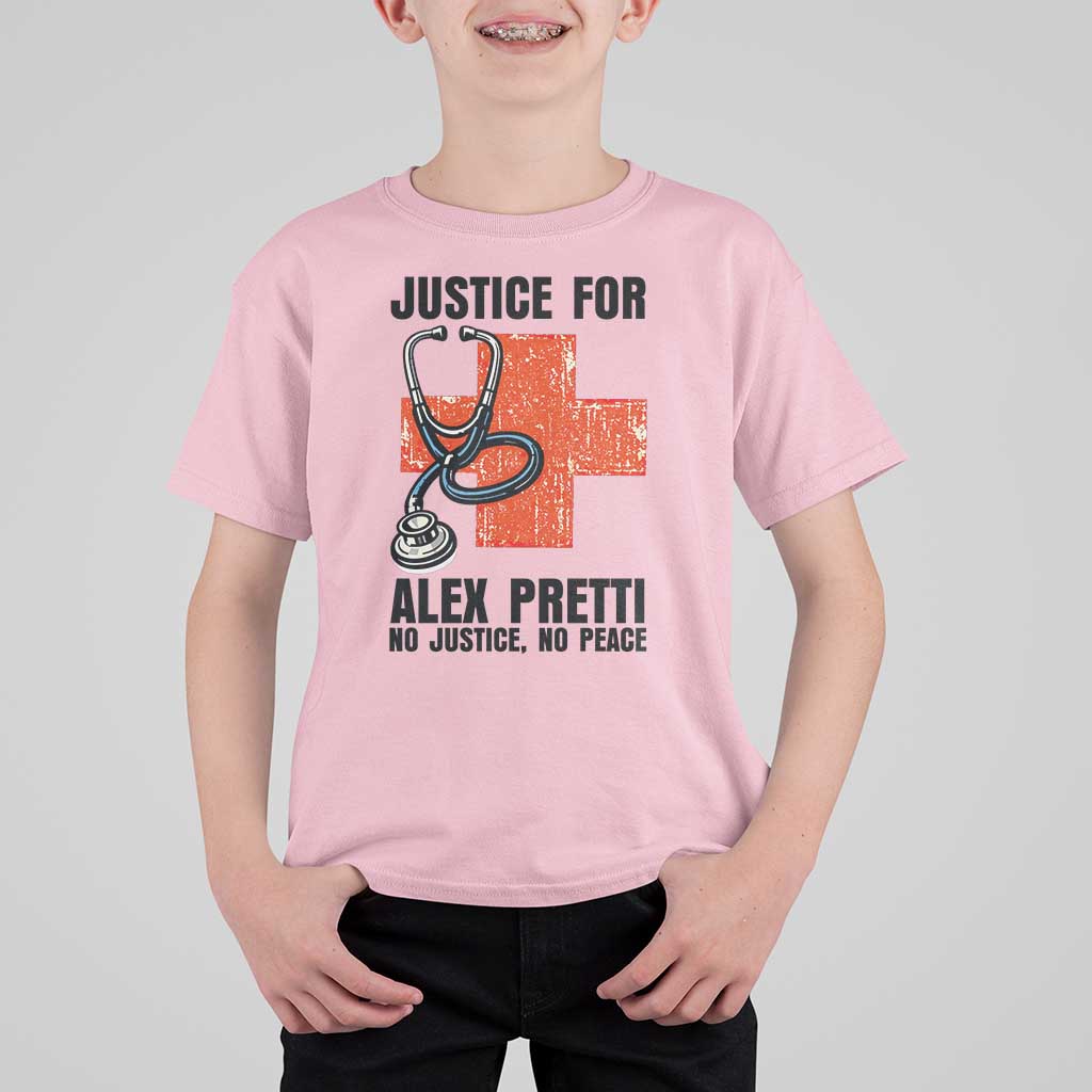 Justice For Alex Pretti T Shirt For Kid Minneapolis Support Gift