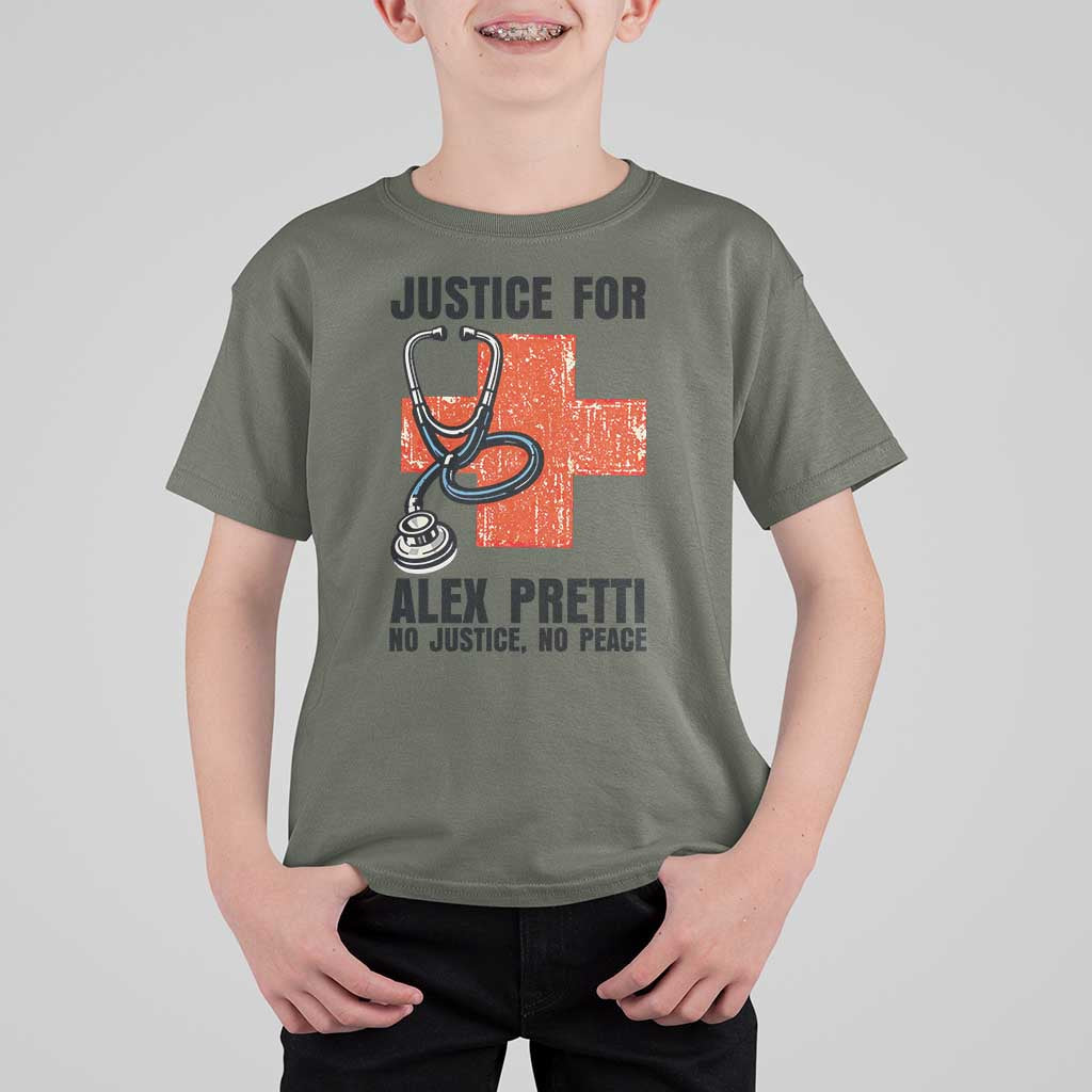 Justice For Alex Pretti T Shirt For Kid Minneapolis Support Gift