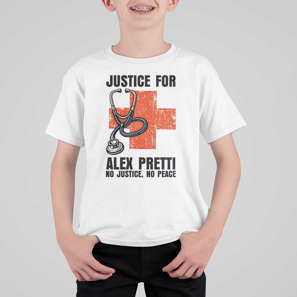 Justice For Alex Pretti T Shirt For Kid Minneapolis Support Gift