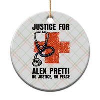 Justice For Alex Pretti Ceramic Ornament Minneapolis Support Gift