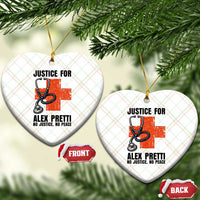 Justice For Alex Pretti Ceramic Ornament Minneapolis Support Gift