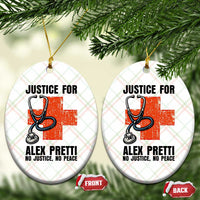 Justice For Alex Pretti Ceramic Ornament Minneapolis Support Gift