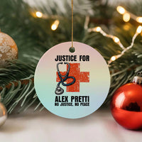 Justice For Alex Pretti Ceramic Ornament Minneapolis Support Gift