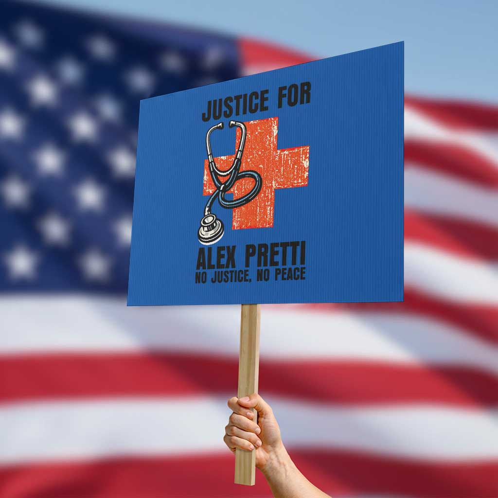 Justice For Alex Pretti Protest Sign Minneapolis Support Gift