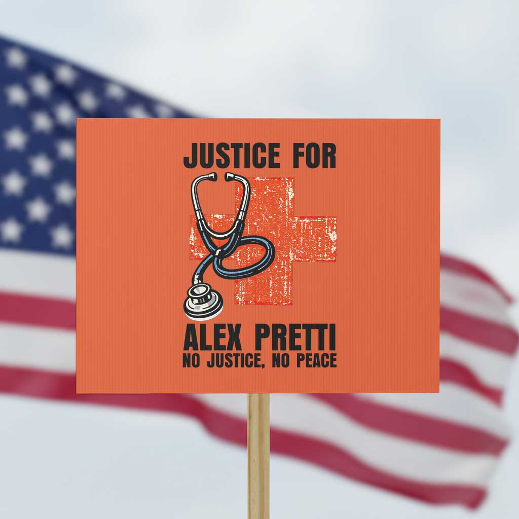 Justice For Alex Pretti Protest Sign Minneapolis Support Gift