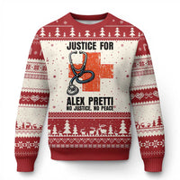 Justice For Alex Pretti Ugly Christmas Sweater Minneapolis Support Gift