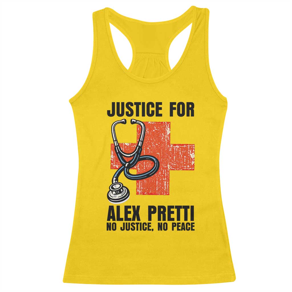 Justice For Alex Pretti Racerback Tank Top Minneapolis Support Gift