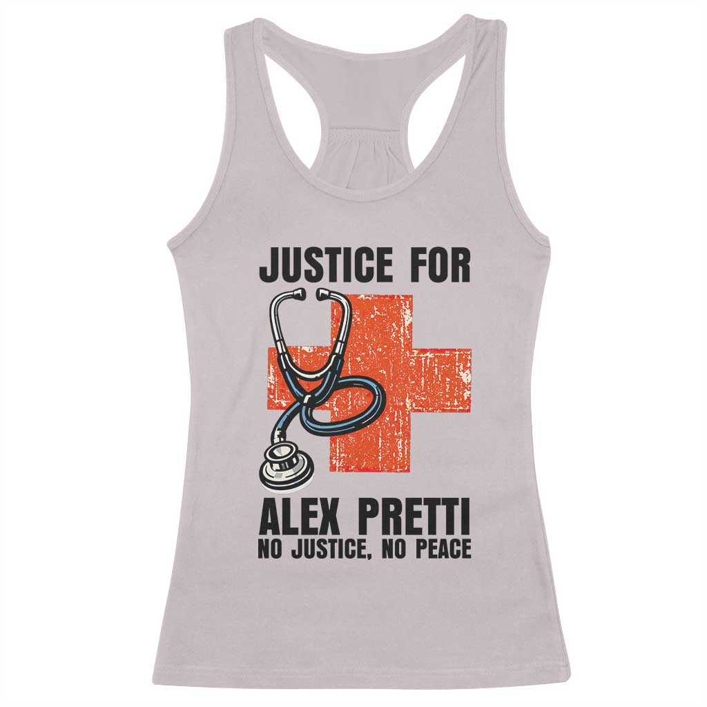 Justice For Alex Pretti Racerback Tank Top Minneapolis Support Gift