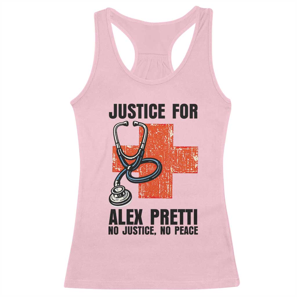Justice For Alex Pretti Racerback Tank Top Minneapolis Support Gift