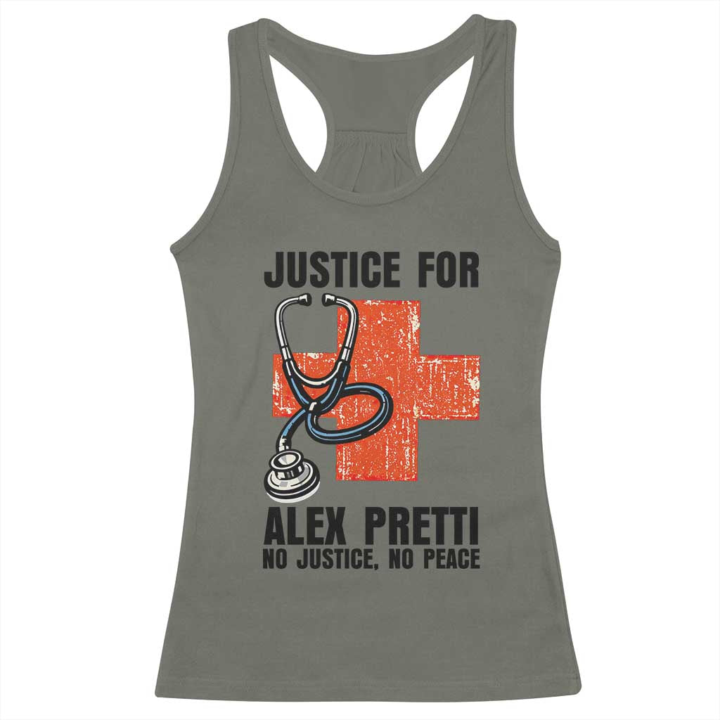 Justice For Alex Pretti Racerback Tank Top Minneapolis Support Gift
