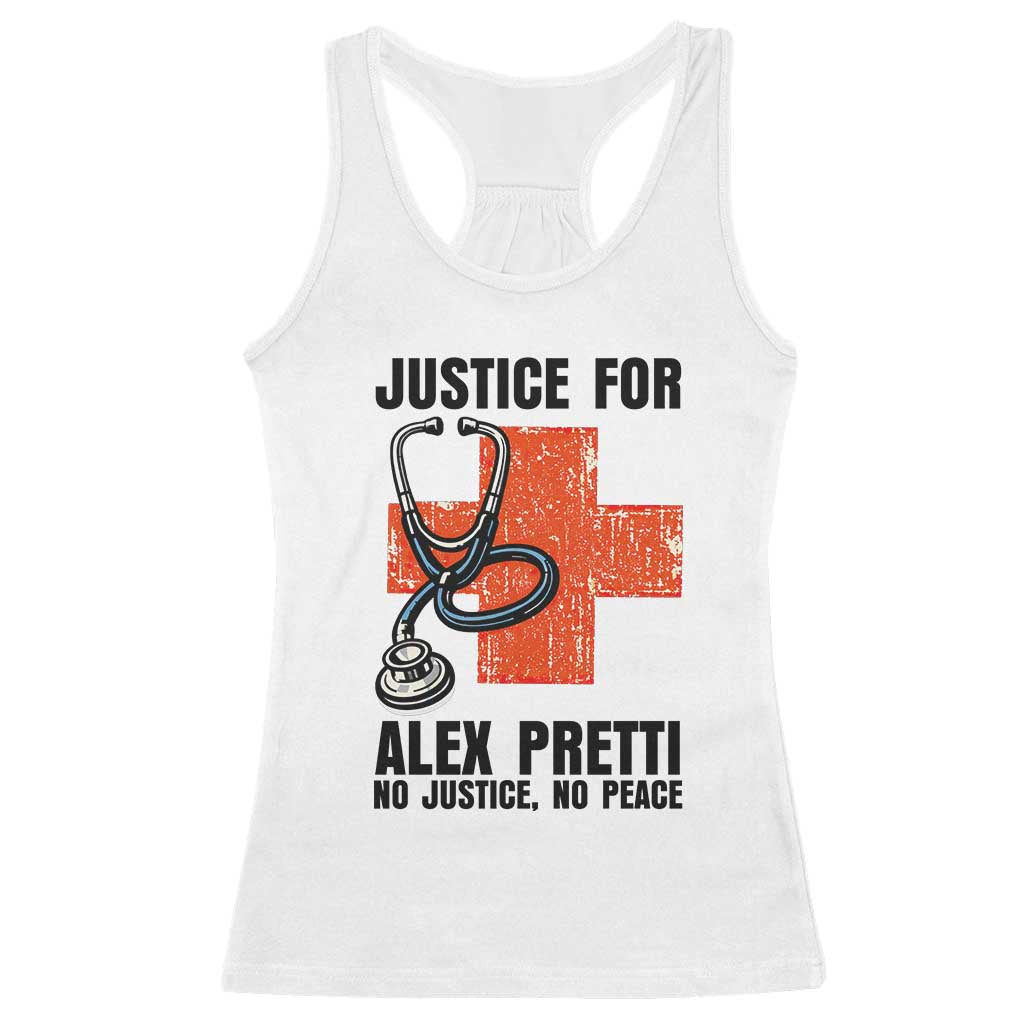 Justice For Alex Pretti Racerback Tank Top Minneapolis Support Gift