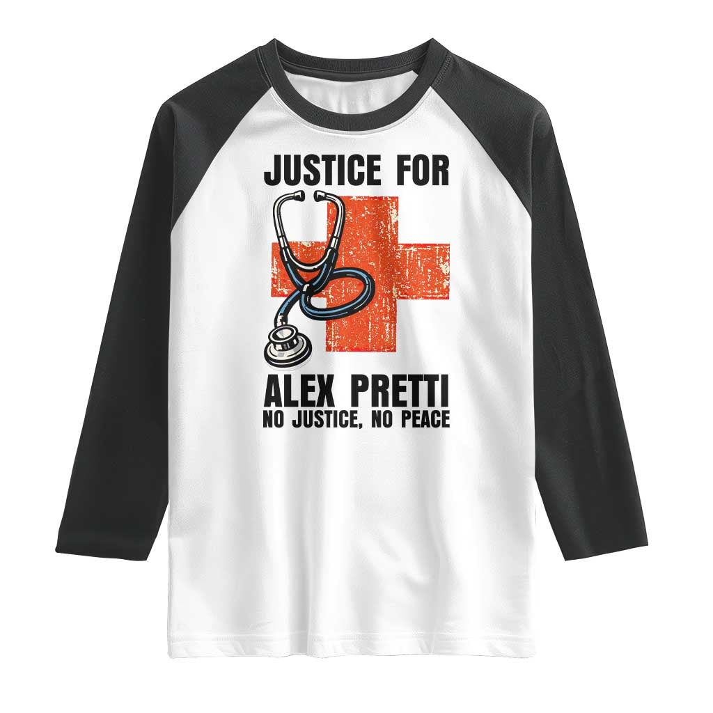 Justice For Alex Pretti Raglan Shirt Minneapolis Support Gift