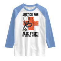 Justice For Alex Pretti Raglan Shirt Minneapolis Support Gift