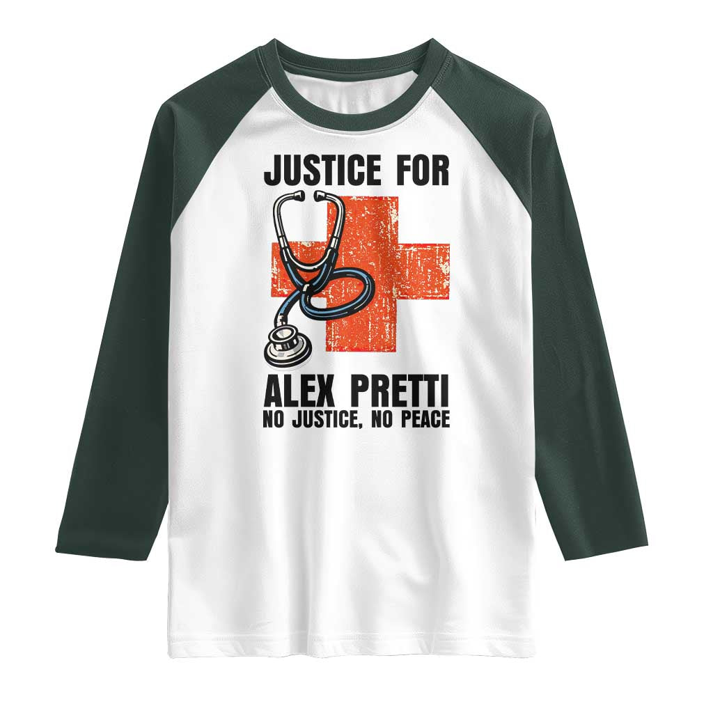 Justice For Alex Pretti Raglan Shirt Minneapolis Support Gift