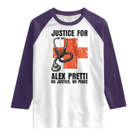 Justice For Alex Pretti Raglan Shirt Minneapolis Support Gift
