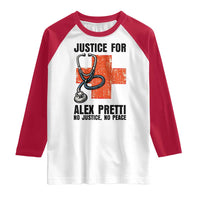 Justice For Alex Pretti Raglan Shirt Minneapolis Support Gift