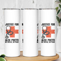 Justice For Alex Pretti Skinny Tumbler Minneapolis Support Gift