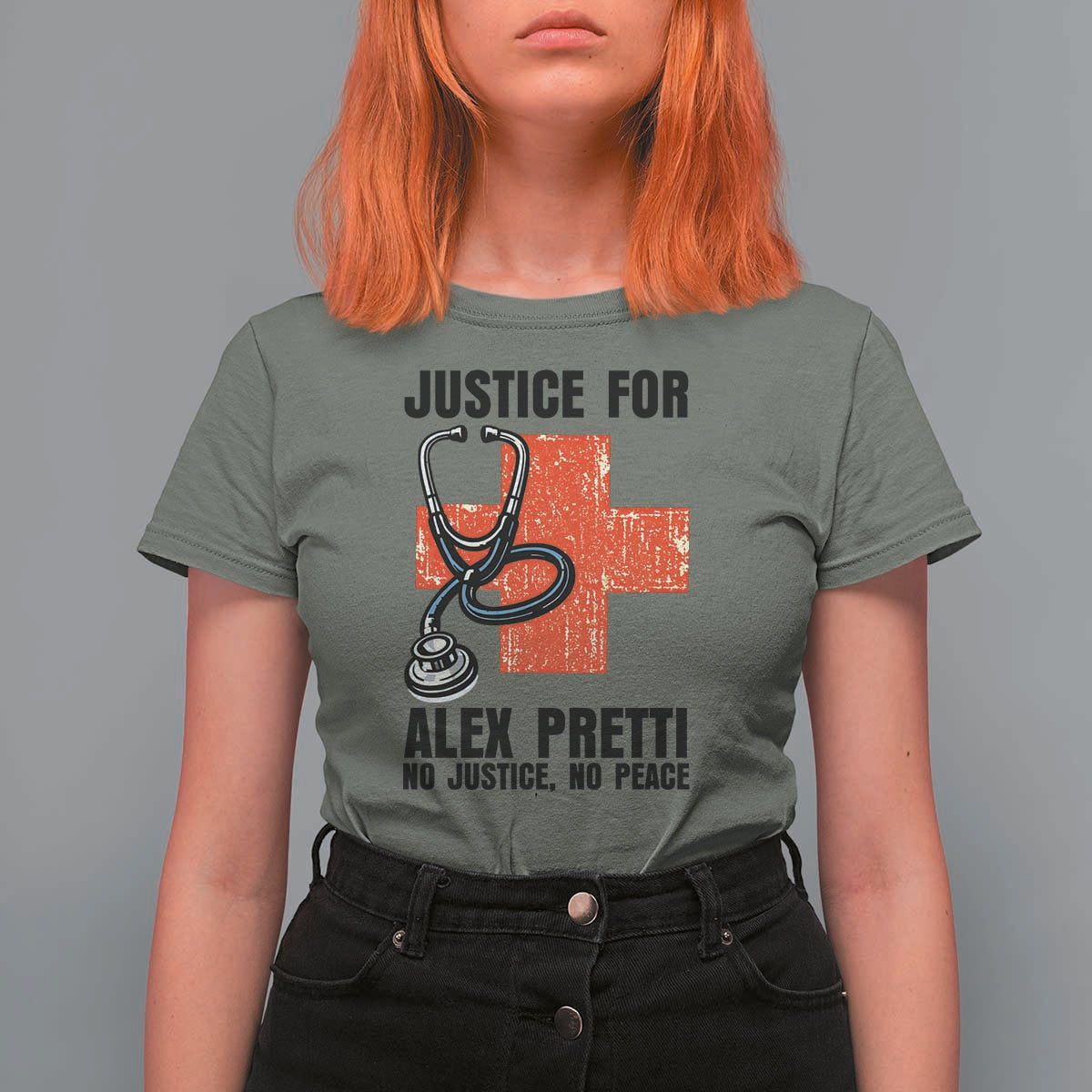 Justice For Alex Pretti T Shirt For Women Minneapolis Support Gift