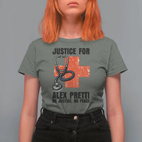 Justice For Alex Pretti T Shirt For Women Minneapolis Support Gift