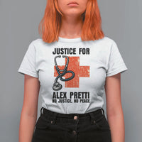 Justice For Alex Pretti T Shirt For Women Minneapolis Support Gift