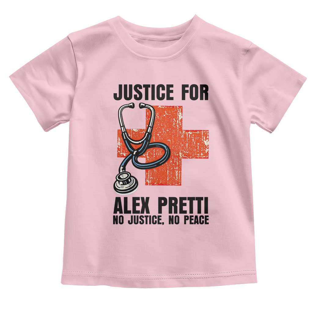 Justice For Alex Pretti Toddler T Shirt Minneapolis Support Gift