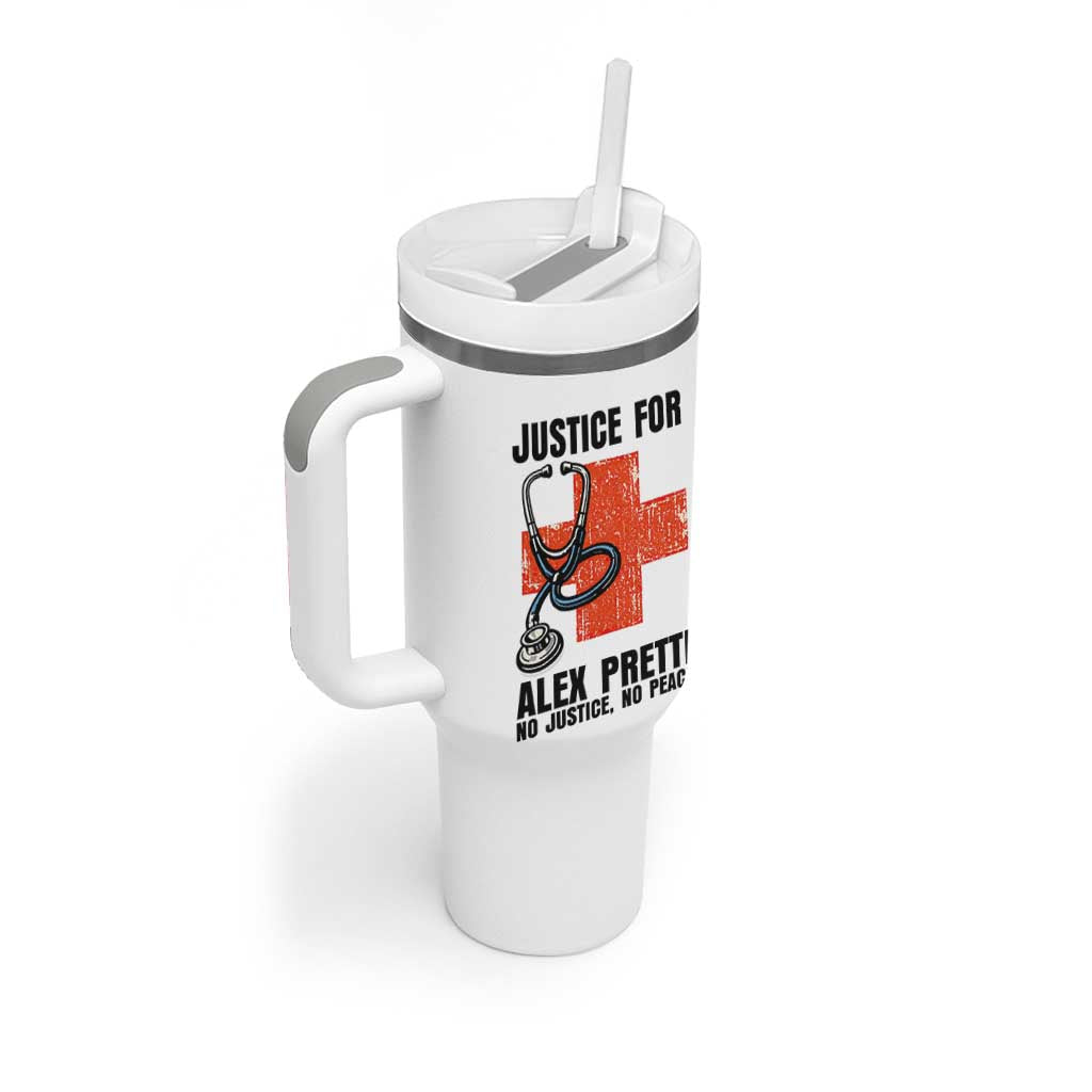 Justice For Alex Pretti Tumbler With Handle Minneapolis Support Gift