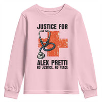 Justice For Alex Pretti Youth Sweatshirt Minneapolis Support Gift