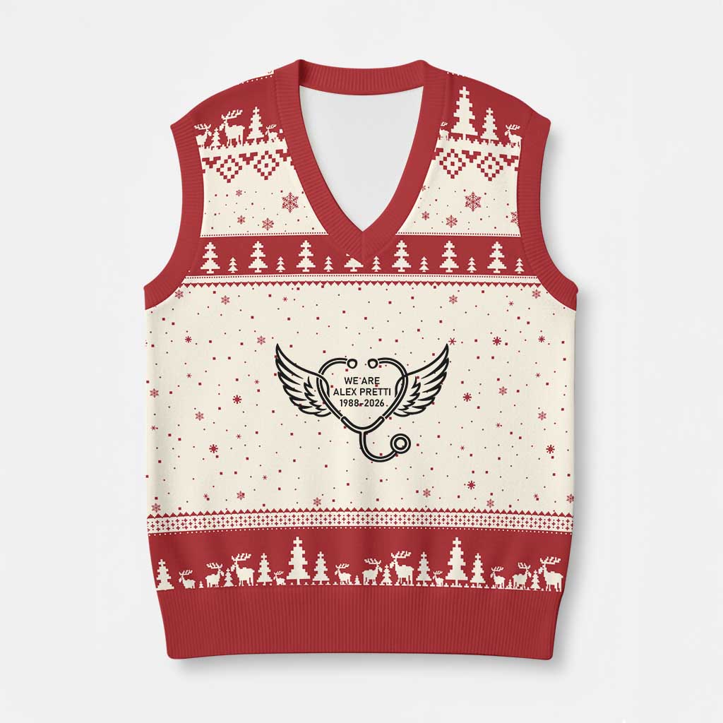 We Are All Pretti Good V-Neck Knit Sweater Vest We Are All Pretti Good