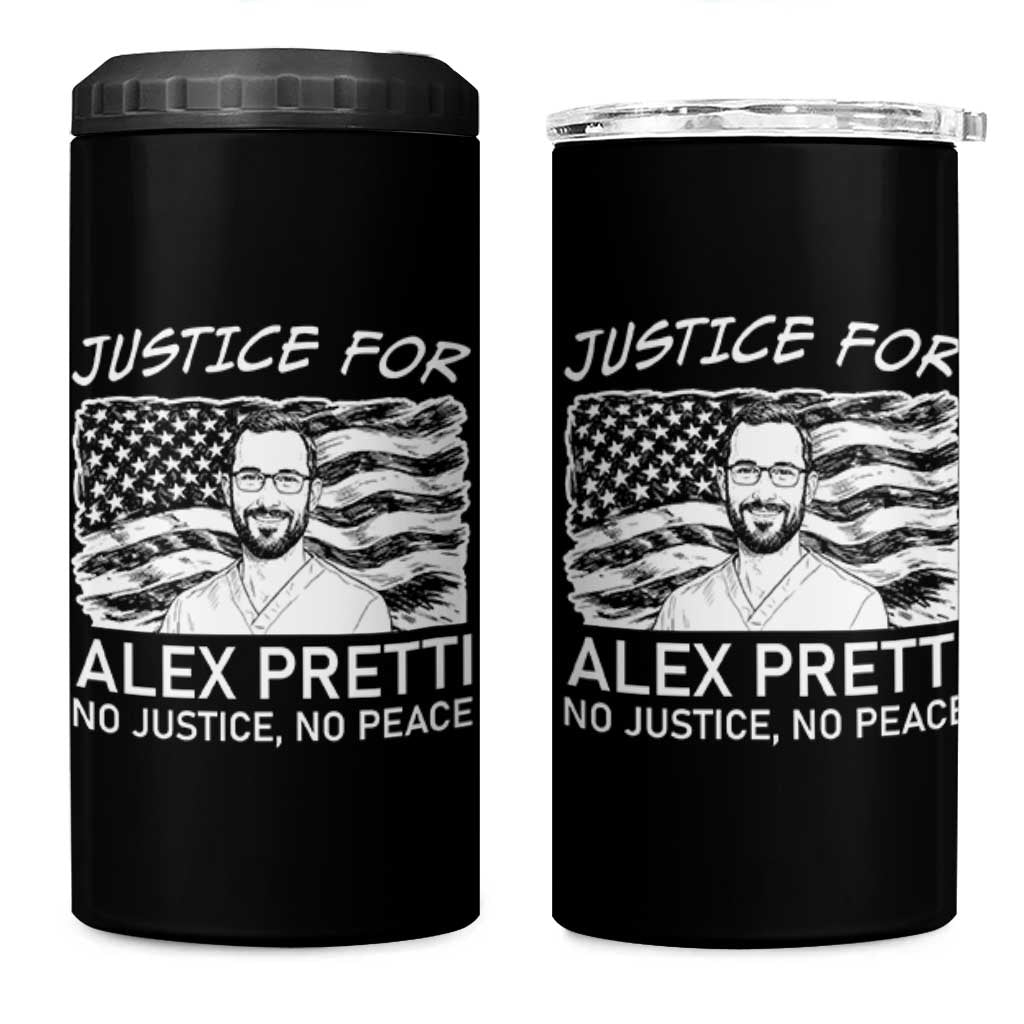 Minneapolis Strong Stand With Alex 4 in 1 Can Cooler Tumbler Justice And Solidarity Support Gift
