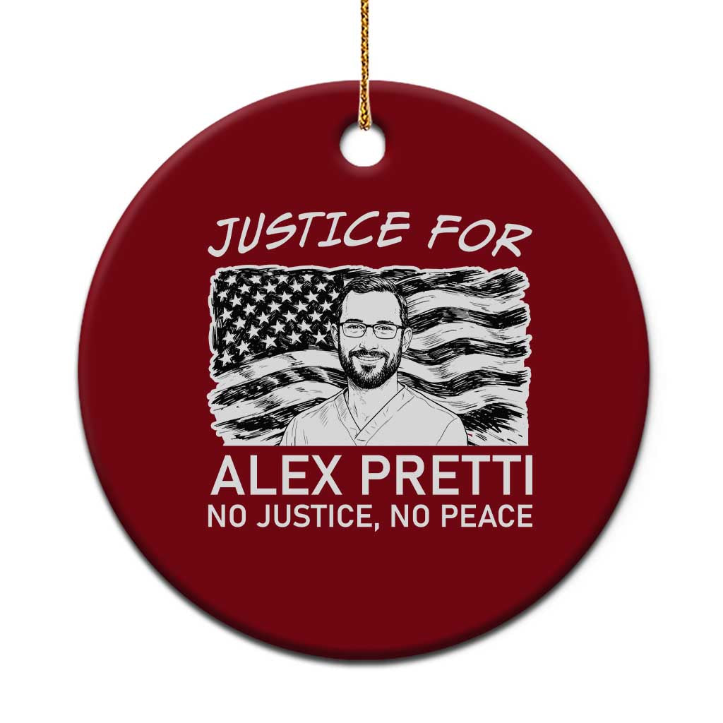 Minneapolis Strong Stand With Alex Ceramic Ornament Justice And Solidarity Support Gift