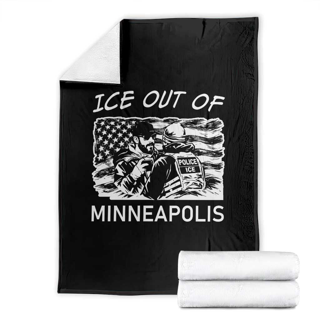 Ice Out Of Minneapolis Throw Blanket Minnesota Protest Support Gift