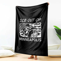 Ice Out Of Minneapolis Throw Blanket Minnesota Protest Support Gift