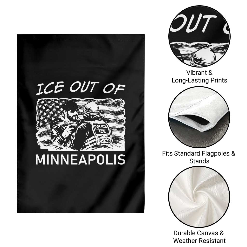 Ice Out Of Minneapolis Garden Flag Minnesota Protest Support Gift