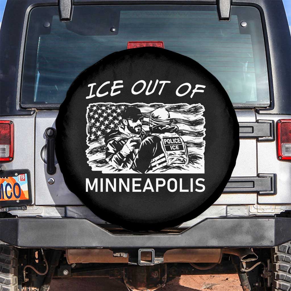 Ice Out Of Minneapolis Spare Tire Cover Minnesota Protest Support Gift