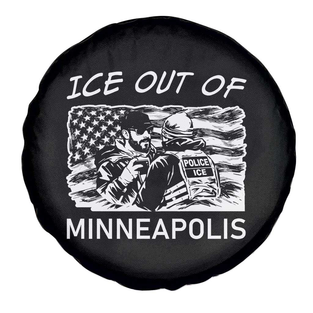 Ice Out Of Minneapolis Spare Tire Cover Minnesota Protest Support Gift