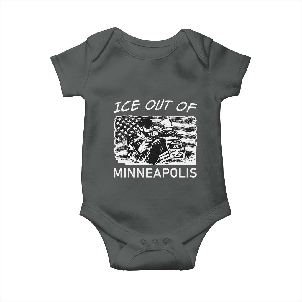Ice Out Of Minneapolis Baby Onesie Minnesota Protest Support Gift