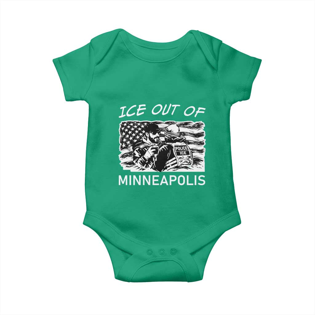 Ice Out Of Minneapolis Baby Onesie Minnesota Protest Support Gift