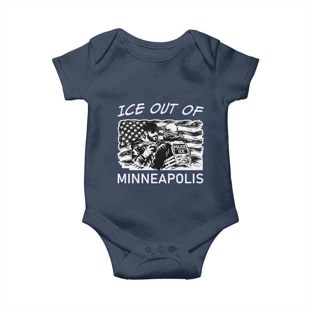Ice Out Of Minneapolis Baby Onesie Minnesota Protest Support Gift