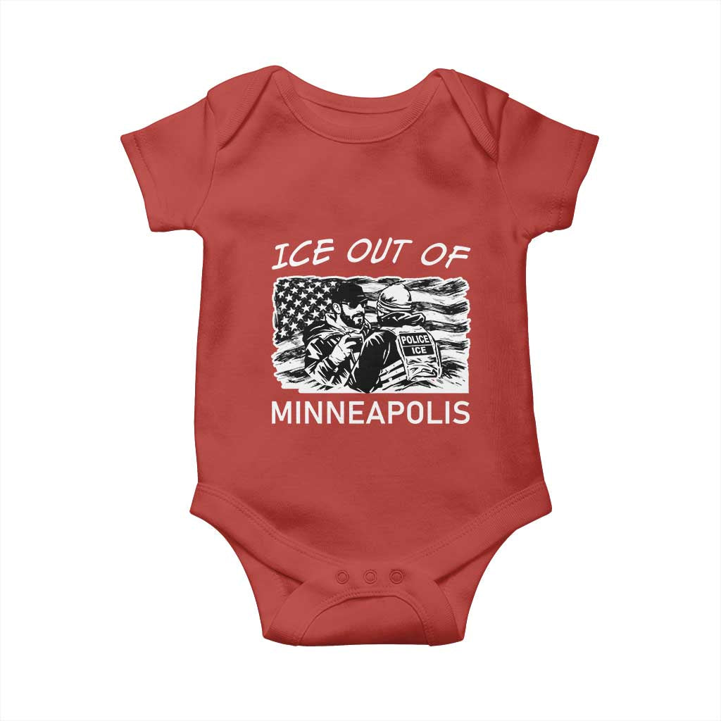 Ice Out Of Minneapolis Baby Onesie Minnesota Protest Support Gift